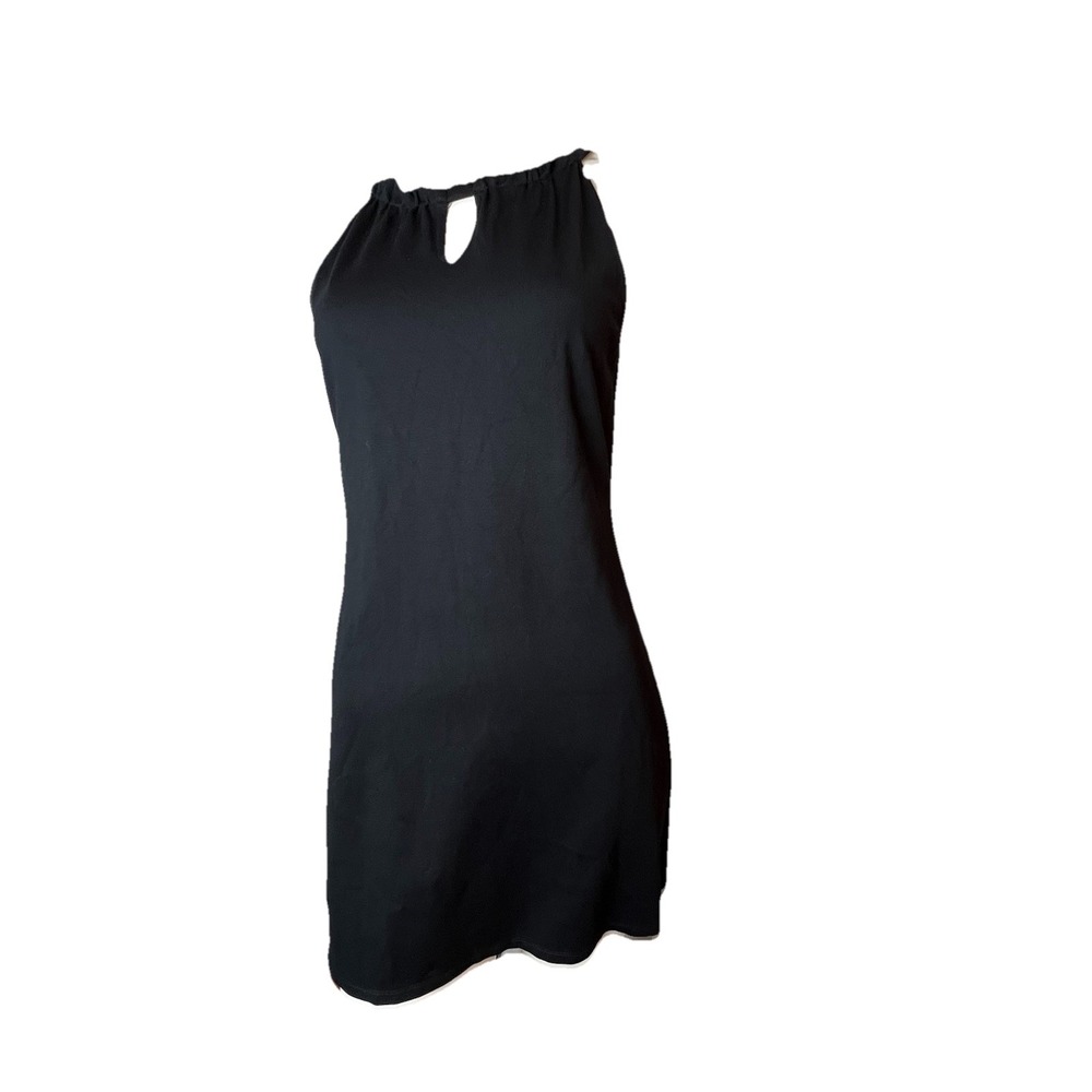 Jude Connally Women's Black Dress Size Small Shift Mini Keyhole Style 104115